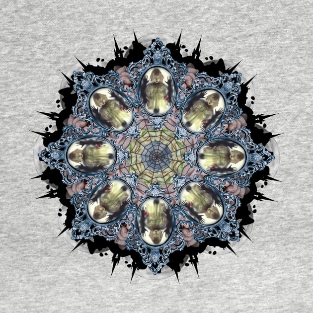 blue ghost in the mirror mandala by burenkaUA